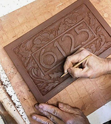 Adult Workshop: Clay House Number Plaque 
