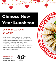 Chinese New Year Luncheon With Helen Alexander